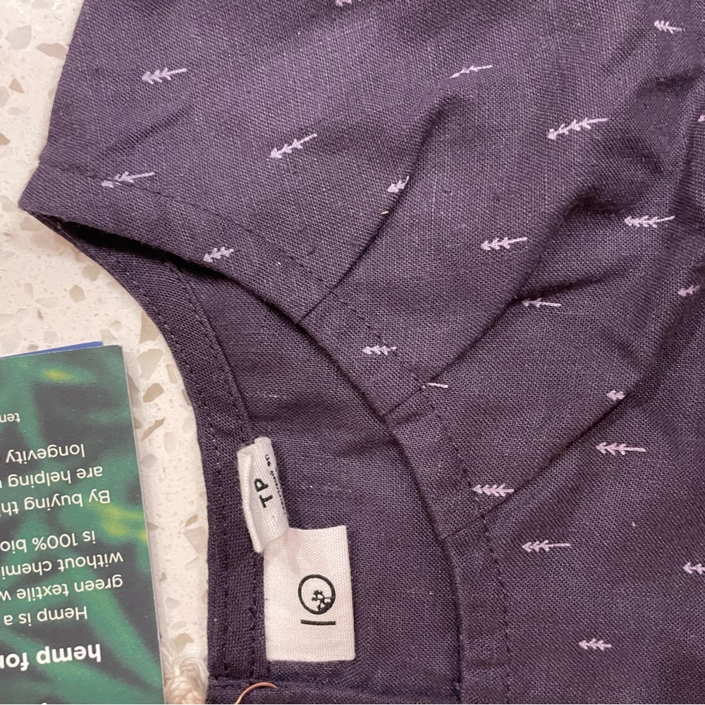 Ten Tree NWT Balsalm LS Top XS in Aubergine purple - Picture 4 of 7